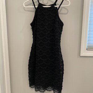 Guess Black Mermaid Lace Dress Size 2